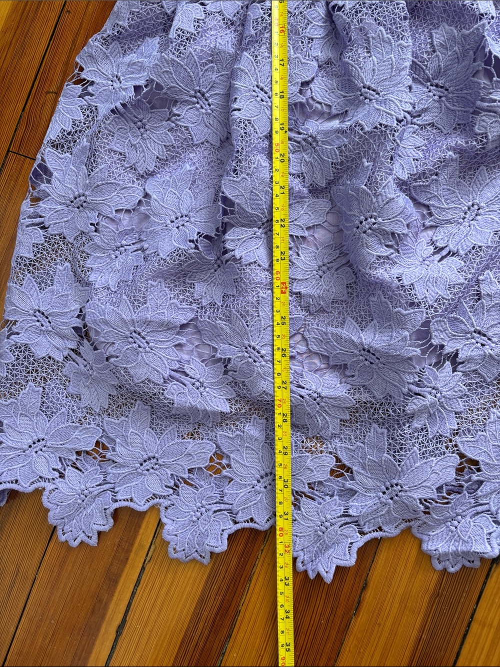 Girls Lilac Floral Lace Party Dress - Sleeveless Formal Dress - Picture 8 of 10